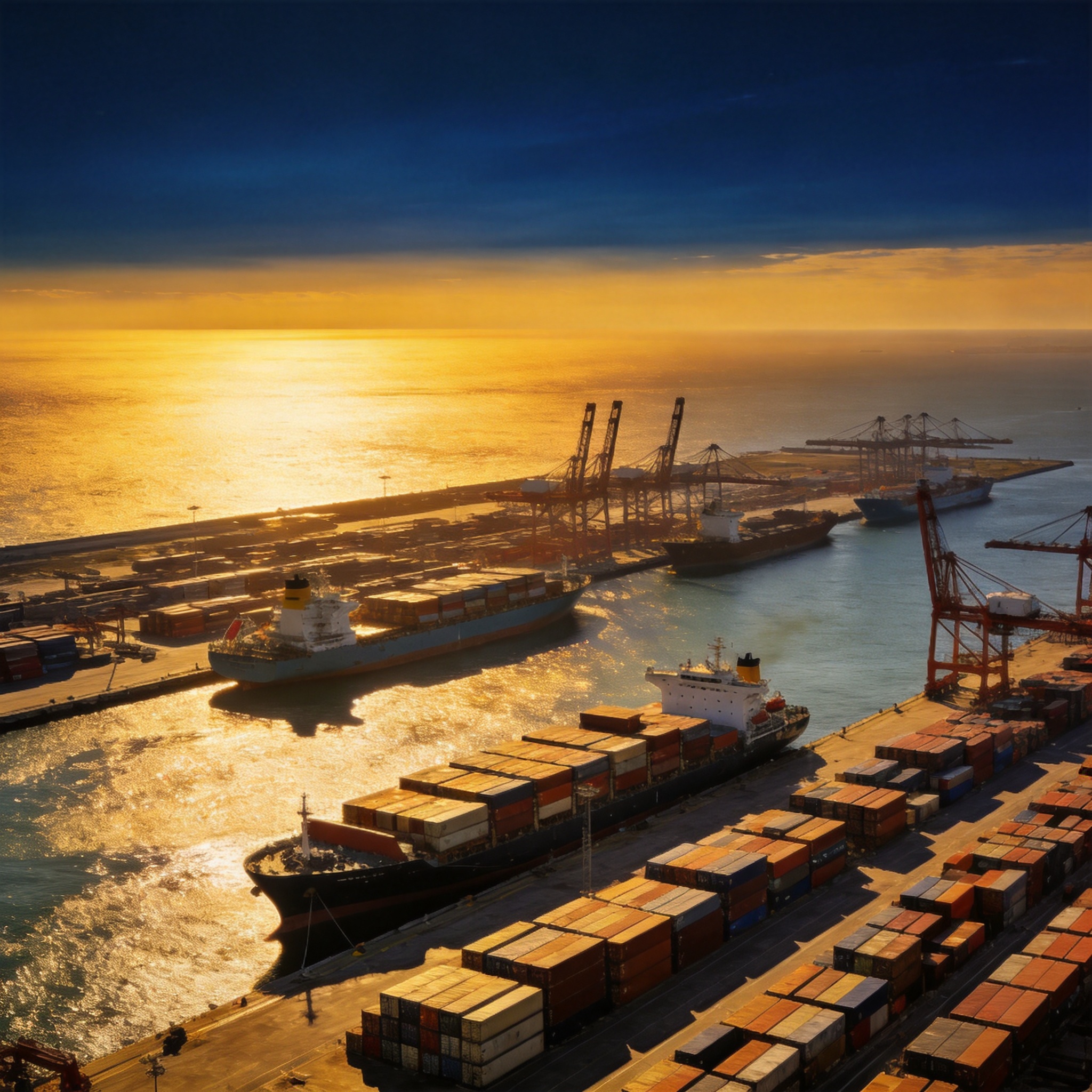 Global shipping port